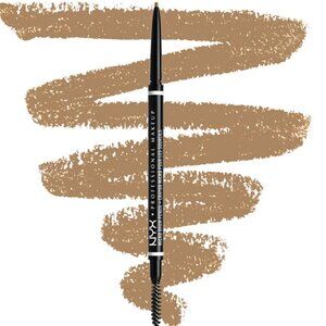 New NYX Micro Brow Pencil Blonde Eyebrow Defining Crayon - Dual Sided "Blonde"